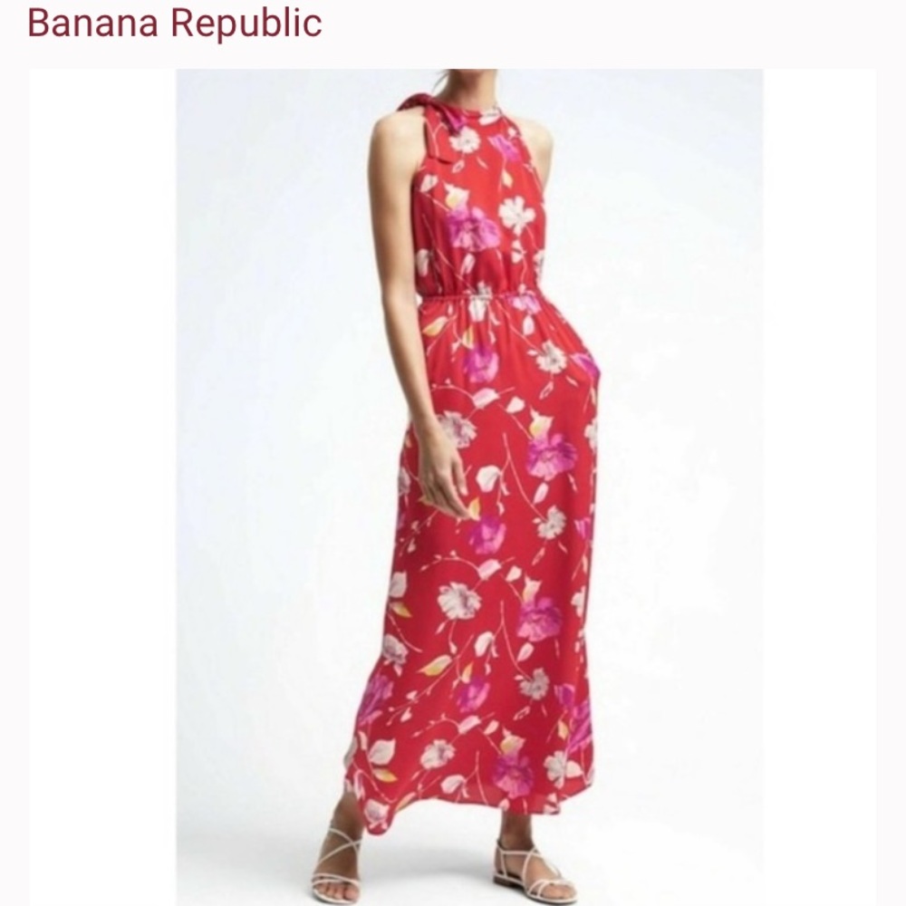 🌹Banana Republic Worn once! 🌺 Adorable Banana maxi.